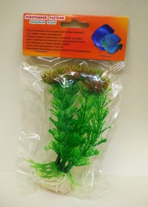 Искусственное растение Кабомба салатовая, 10 см